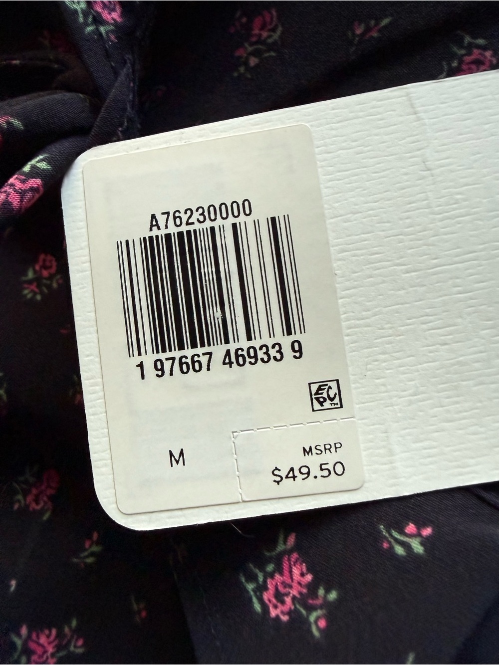 Levi's Mylene Black Ruffled Tie-Front Floral Top - Picture 4 of 7